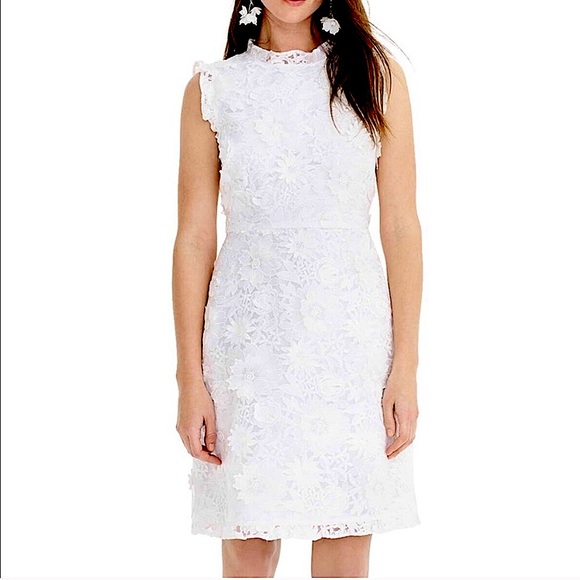j crew white dresses